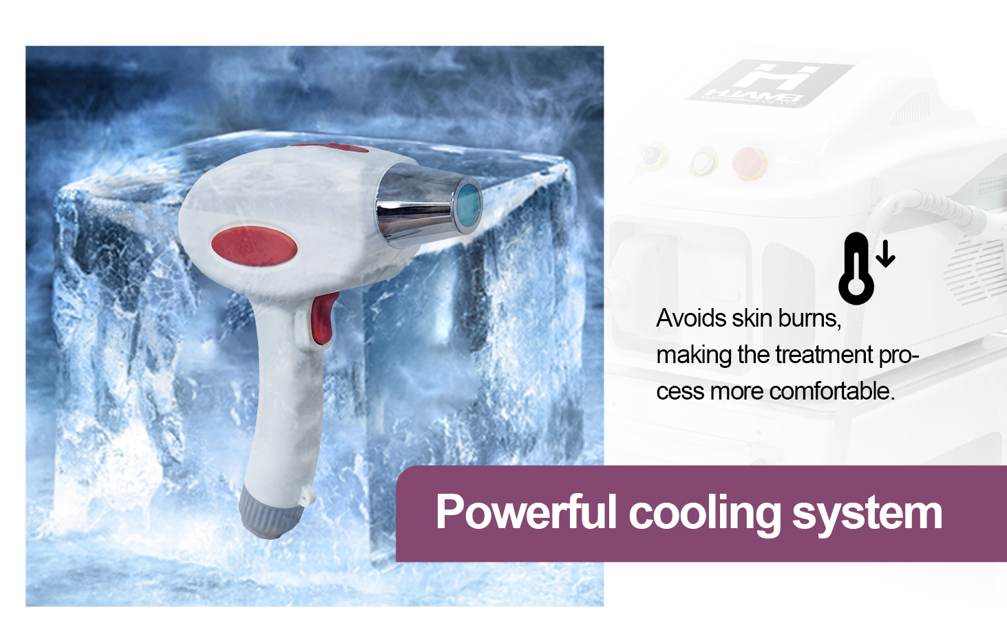 Painless freezing hair removal