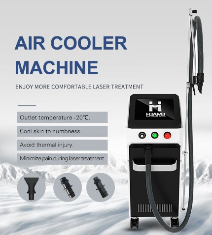 New Vertical Skin Cooling Cold Laser Treatment Air Cryo 6 Air Cooler Skin Cooler Zimmer Air Cooling Machine