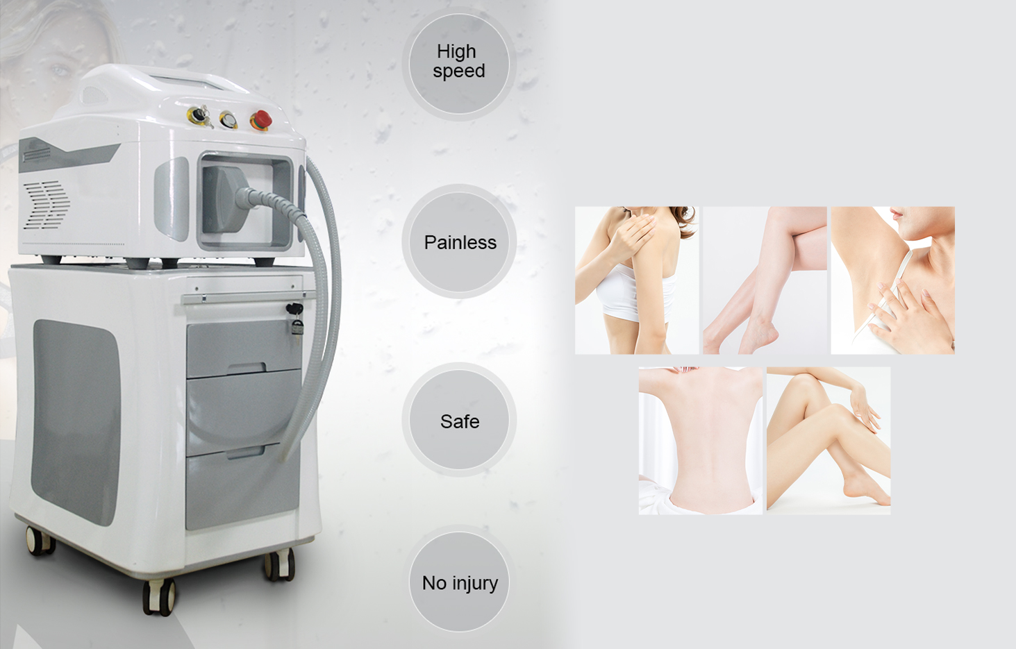 Comfortable treatment：Powerful cooling .No pain.