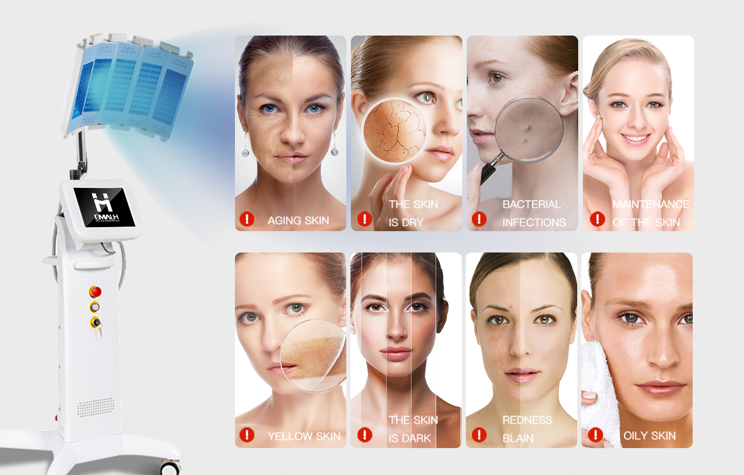 LED light therapy benefits include