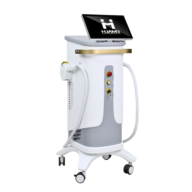 Huamei 3 wave 755nm 808nm 1064nm Permanent Painless Hair Removal Skin Rejuvenation Beauty Instrument diode laser hair removal machine