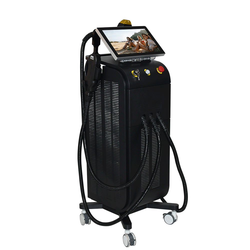 Multi-functional 3 in 1 Ipl 808 Nd Yag Laser Tattoo Removal Machine Freckles Pigment Age Spots Removal Beauty Machine