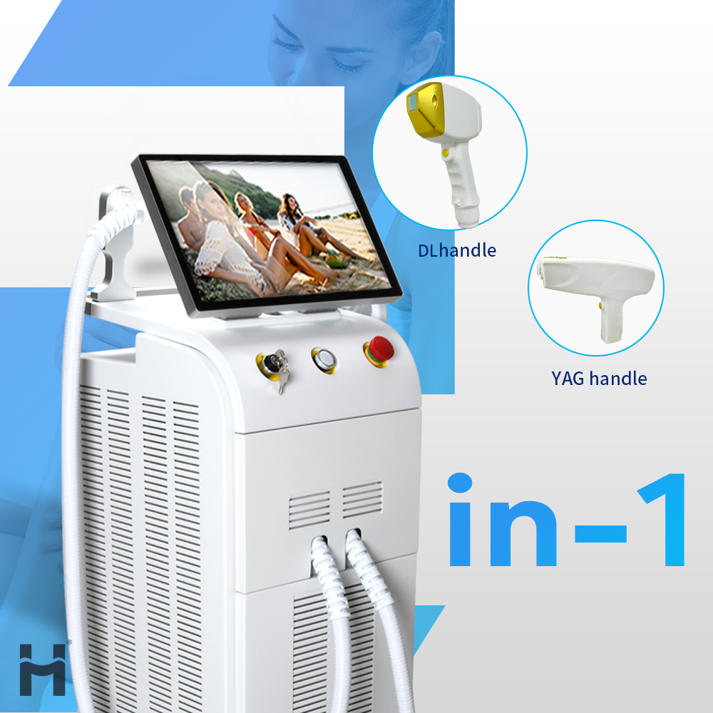 HUAMEI Laser 2025 New 2 in 1 10600nm Tattoo Removal Pico Laser Professional 755 1064 808nm Diode Laser Hair Removal Machine