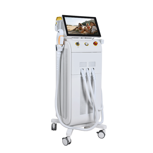Multi-functional 3 in 1 Ipl 808 Nd Yag Laser Tattoo Removal Machine Freckles Pigment Age Spots Removal Beauty Machine