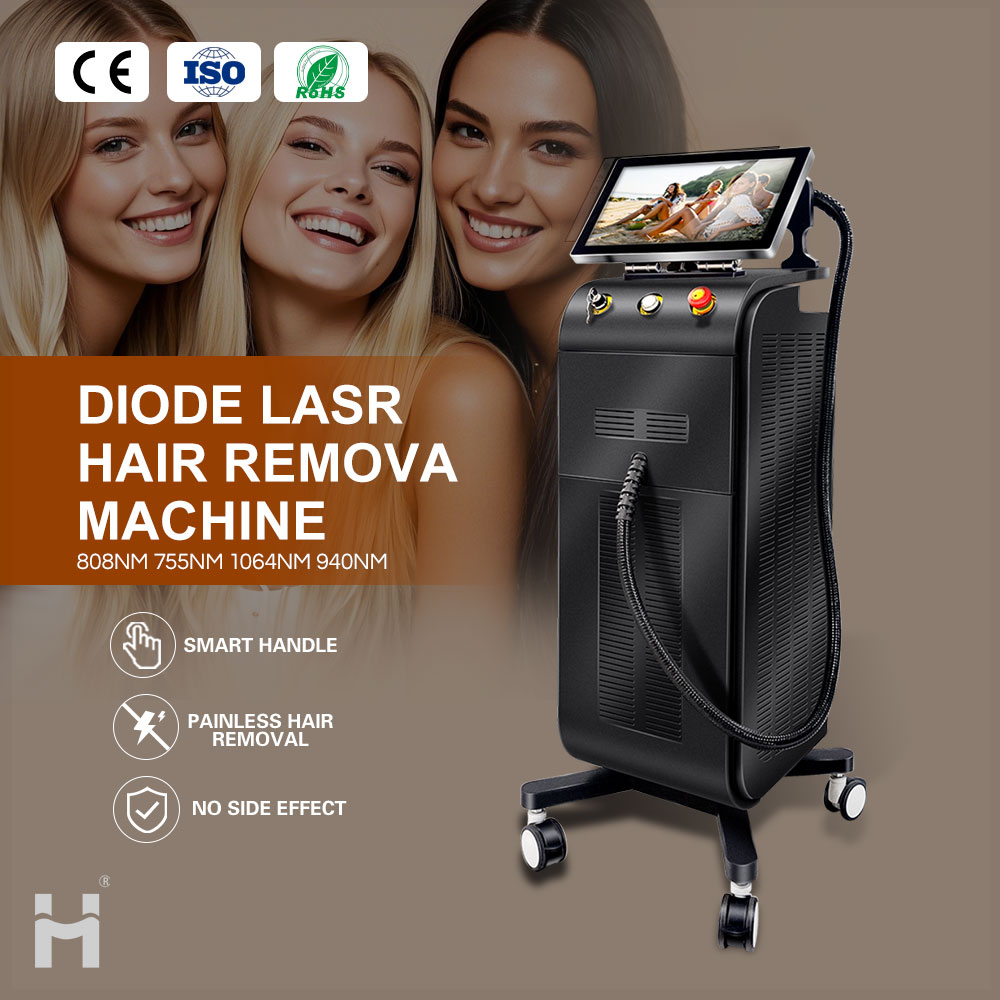 TUV CE approved 4wave 808nm Permanent Painless Hair Removal diode laser machine
